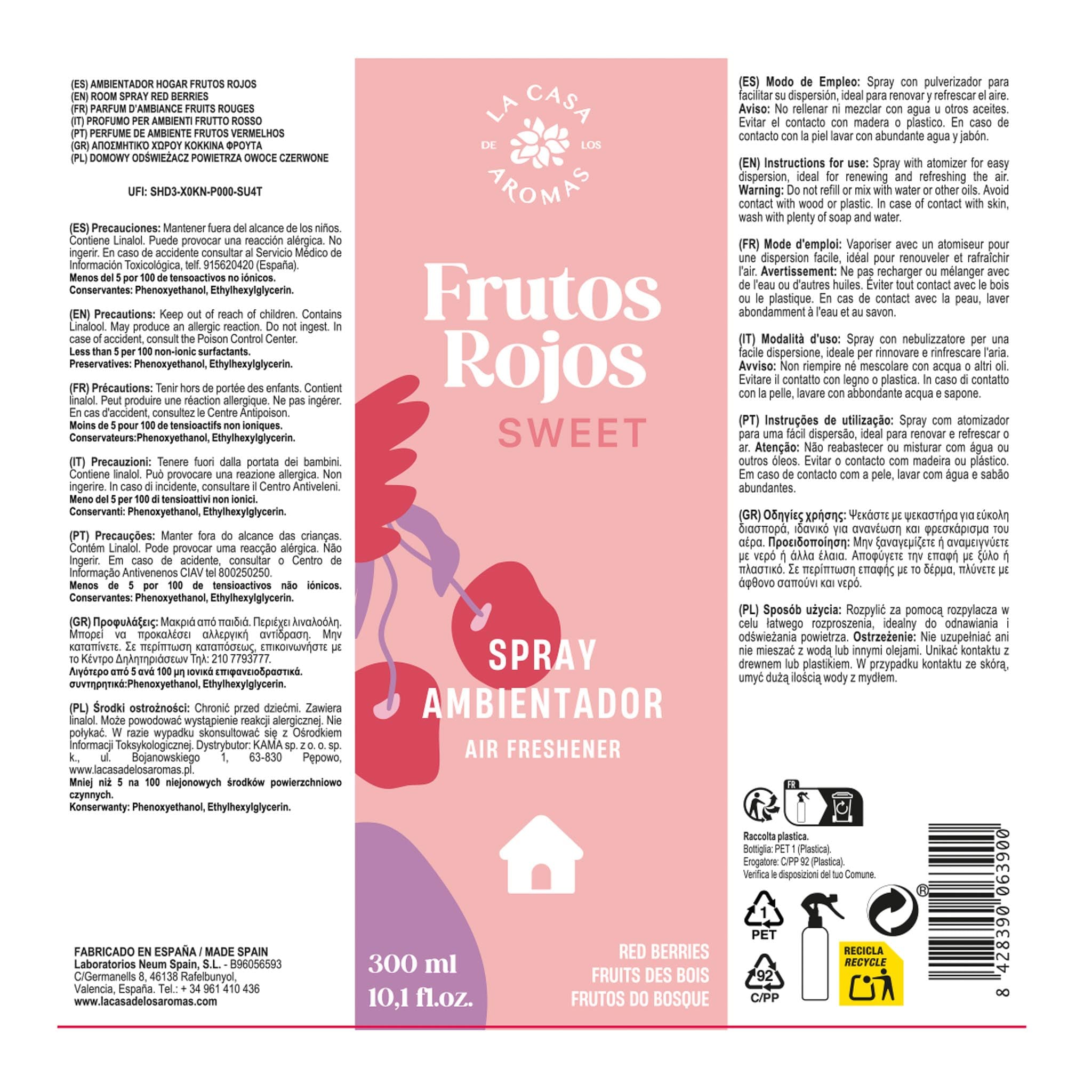 SPRAY HOGAR FRUTOS ROJOS